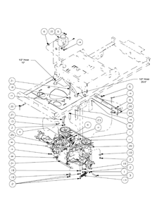 Drive Train Assembly (2008 And Before) Diagram and Parts List for ENFORCER48 53AH3AGN050-22HP Cub Cadet Lawn Tractor